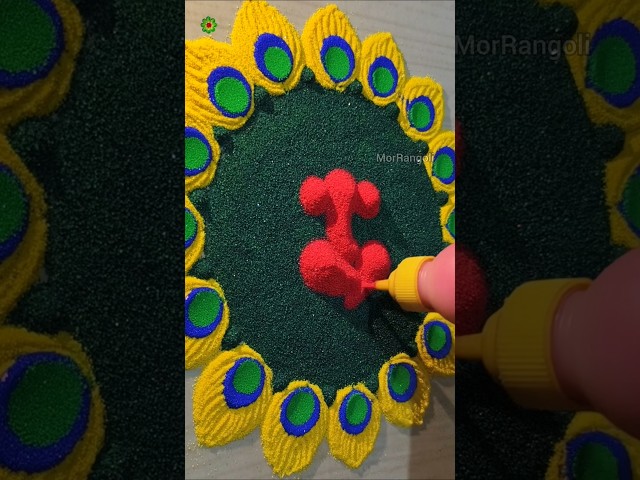 Beautiful Mandana Festival Rangoli Design - video 2