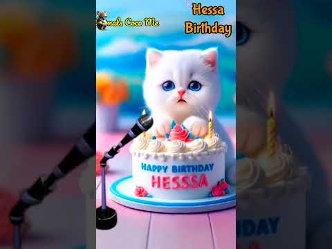 HAPPY BIRTHDAY TO YOU HESSA | HAPPY BIRTHDAY SONG WITH NAMES | Adorable Cute Cat 😺  #happybirthday