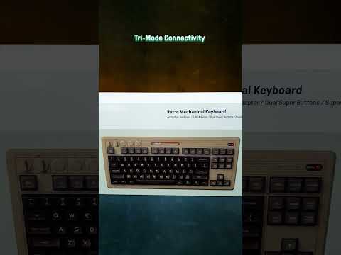 Bàn phím số cơ 8BitDo Retro 18, Bluetooth/2.4G/có dây cho Windows và Android - Phiên bản C64