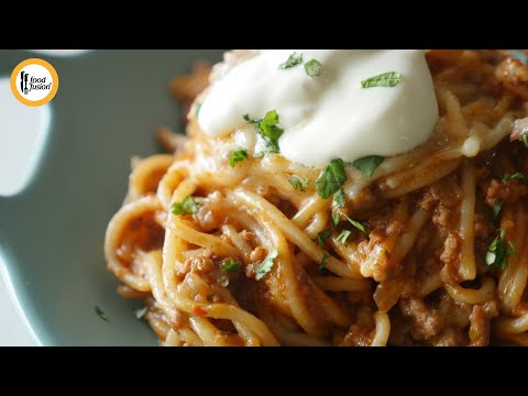 Cheesy Taco Spaghetti Recipe By Food Fusion