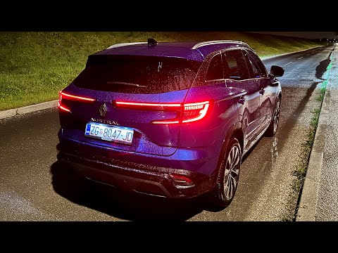 RENAULT AUSTRAL 2023 at night - LED lights, AMBIENT lights & POV (techno mild hybrid)