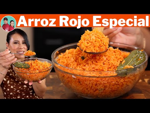 Tus invitados pedirán para llevar **ARROZ ROJO solo para ocasiones Especiales** Mi Receta Especial