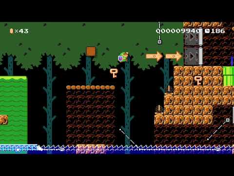 Super Link Bros./ Forest Dungeon by Nixn - Super Mario Maker 2 - No Commentary 1ca