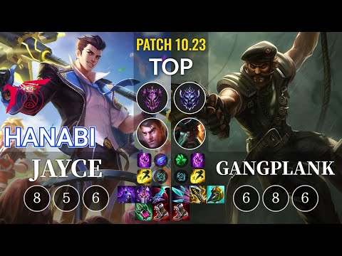 TLN Hanabi Jayce vs Gangplank Top - KR Patch 10.23