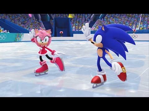 Mario and Sonic at the Sochi 2014 Olympic Winter Games - Figure Skating Pairs (Wii U)