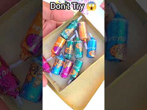 Mini bullet Bomb Amazing Cracker experiment 😱| Diwali cracker testing 2024😜 #shorts