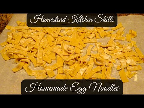 Homemade Egg Noodles Recipe | How To Make Amish Noodles | Homestead Kitchen Skills