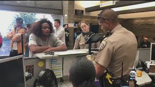 CHP Officer Helps Woman Communicate With DMV Workers Using ASL