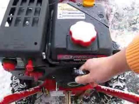 How to start (pull-start) Troy Bilt Snow Thrower
