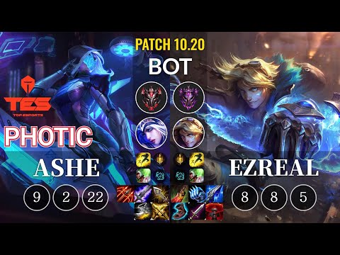 TES Photic Ashe vs Ezreal Bot - KR Patch 10.20