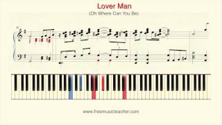 How To Play Piano: Lover Man" Oh Where Can You Be Piano Tutorial by Ramin Yousefi