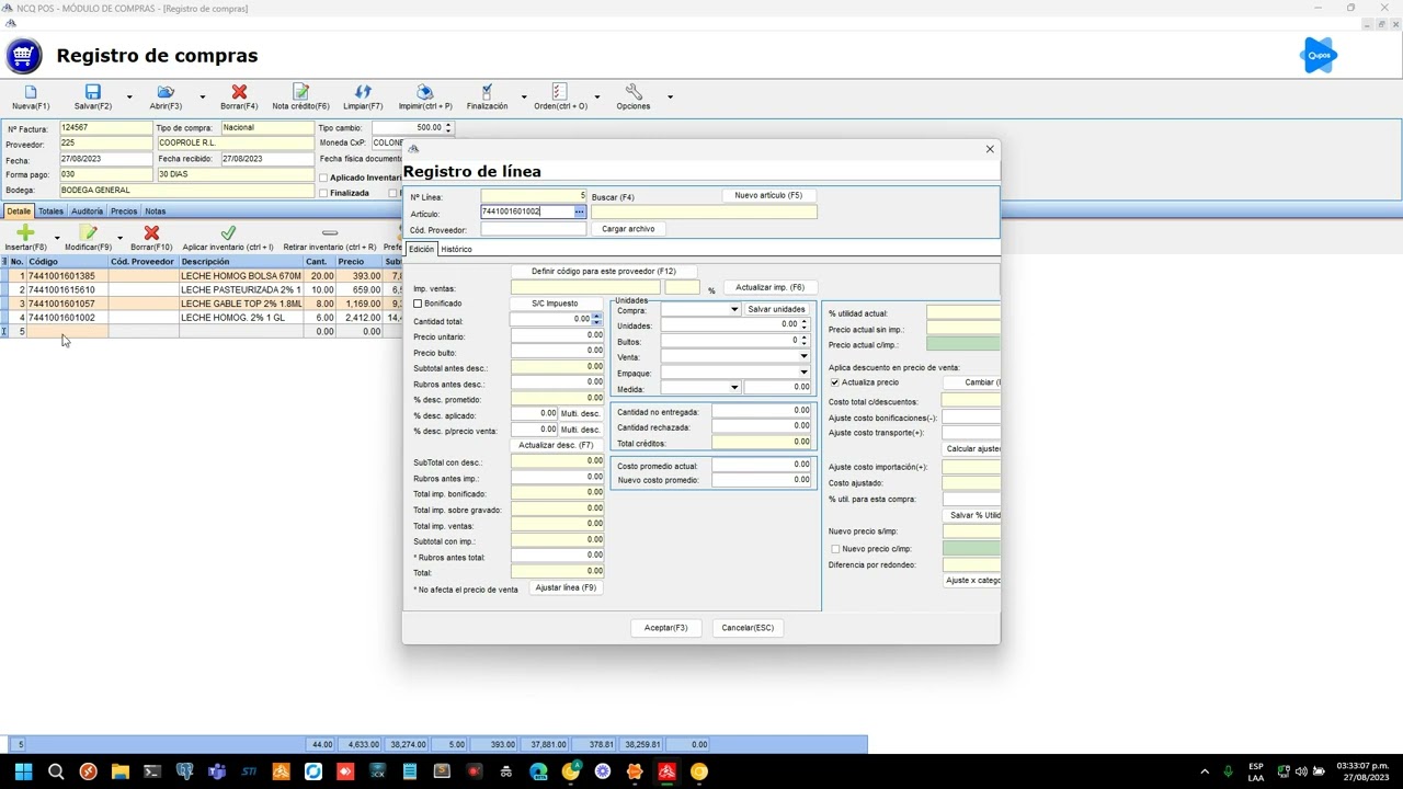Registro de Compras - Trasladar descuentos y bonificaciones