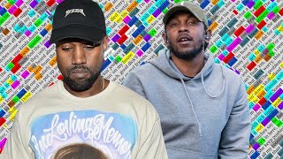 Kanye West &amp; Kendrick Lamar, No More Parties in L.A. | 5K Sub Special | Rhyme Scheme Highlighted