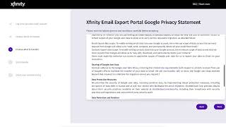 Export Email & Contacts from Comcast to Gmail utilising the Xfinity Export Portal