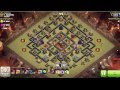 clash of clans TH 10 best war base (live replay ...