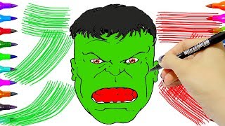 How To Draw Hulk - Coloring Pages Hulk Marvel for Kids THE AVENGERS Coloring Pages