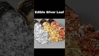 How to make 👉Edible Silver Leaf with 3 ingredients. Save this easy recipie soon❤️..#cake #baking