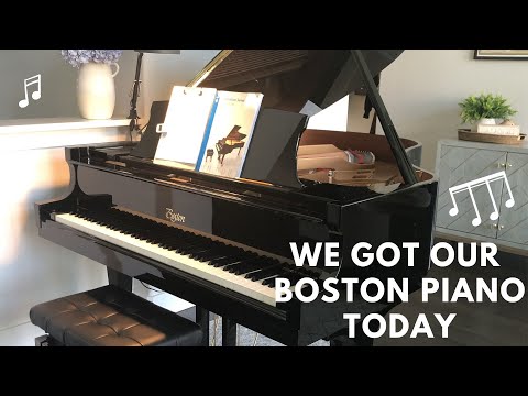 We got our first grand piano today