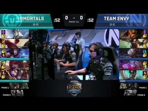 Immortals vs Team Envy (Game 1 Highlights W2D1) NA LCS Summer Split 2017