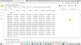 Création d&#39;une dataframe regroupant les données boursières - Pandas | Vidéo 5 Python for Finance