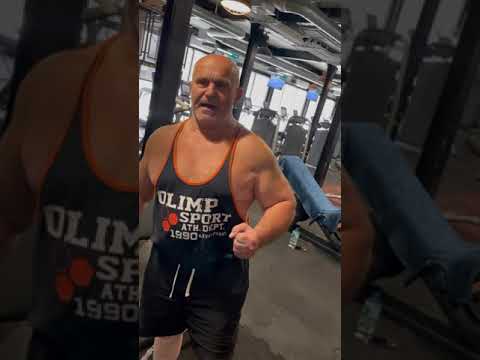 Tadek Siłacz - 70 lat Trening bicepsa + oświadczenie
