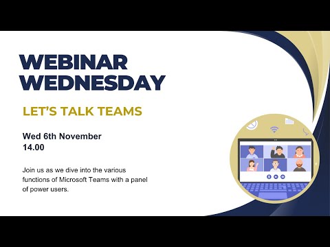 Webinar Wednesday: Let’s Talk Teams