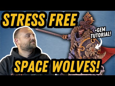 Space Wolves Wolf Guard Battle Leader! Quick and Easy Paint Guide!