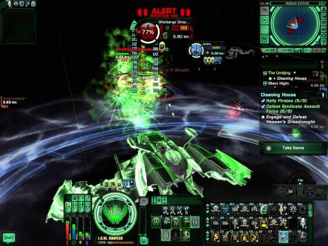 Star Trek Online - Reman Scimitar Dreadnought Warbird VS Orion Warbarge Dreadnought