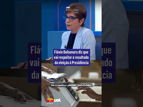 Flávio Bolsonaro diz na Globo que vai respeitar resultado da eleição, ‘independente de qual for’