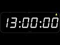 13 Hour TIMER ALARM 1080p COUNTDOWN