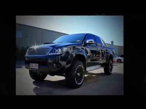 Toyota Hilux 16 inch custom rims 16X8 KMC HOSS Black Wheels