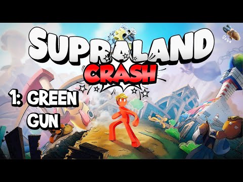 SUPRALAND CRASH - Part 1: The Green Gun (Henrietta) - Full Walkthrough - 100% Achievements [PC]