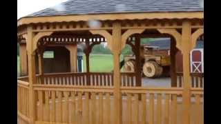 OVAL WOODEN GAZEBO | OTTAWA GAZEBO BUILDERS | CUSTOM GAZEBOS | BELLEVILLE GAZEBOS
