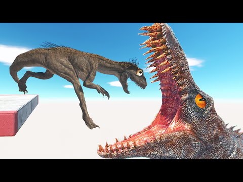 Run Fast and Jump above The ‎Mosasaurus Pool - Animal Revolt Battle Simulator