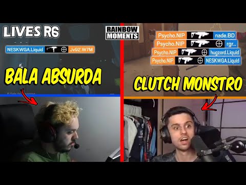 BALINHA ABSURDA DO NESK, PSYCHO DANDO AULA NA FPL  AZAMI DO PALUH E MAIS -MELHORES MOMENTOS LIVES R6
