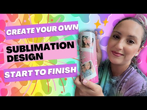 Use Canva and Creative Fabrica to Design your Own Sublimation Tumbler - Print to Press Tutorial