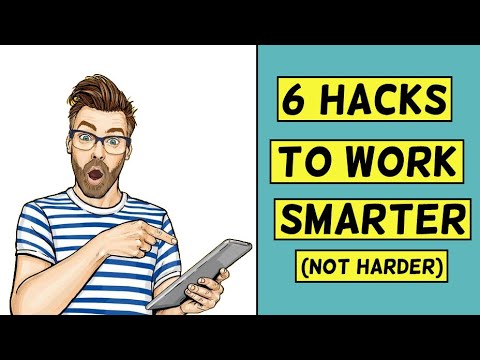, title : '6 hacks to work smarter (not harder) | How to be more productive'