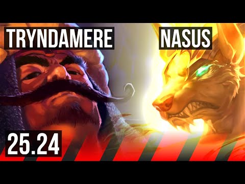 TRYNDAMERE vs NASUS (TOP) | NA Grandmaster | 25.24