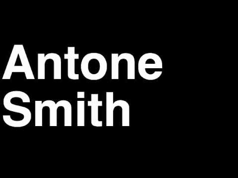 How to Pronounce Antone Smith Atlanta Falcons NFL Football Touchdown TD Tackle Hit Yard Run