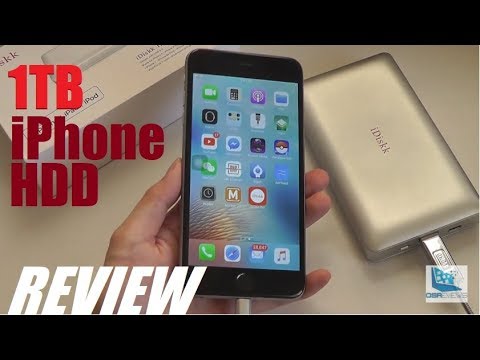 iDiskk 500GB Apple Certified iPhone External Hard Drive, One Click Auto Backup Photos Videos Files, Portable Photo Storage for iPhone 17/16/15 iPad Android MacBook PC video review thumbnail