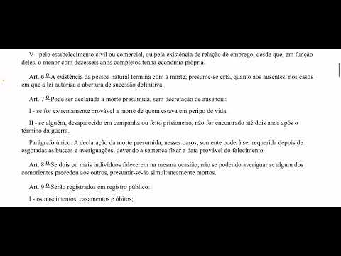 Direito civil em áudio - (Art. 1 ao 10) | voz humana