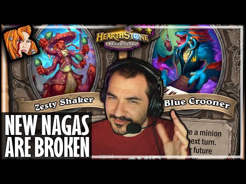 DEEP BLUE NAGAS ARE ACTUALLY BROKEN?? - Hearthstone Battlegrounds