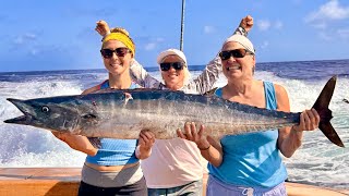 High Speed Trolling for Wahoo! (Catch and Cook) Long Island Bahamas