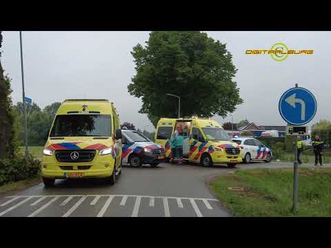 Vader en kind gewond bij verkeersongeval in Kerkwijk