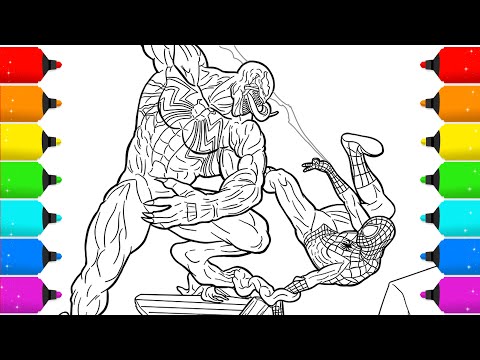 Digital Drawing Spider-Man Vs. Venom