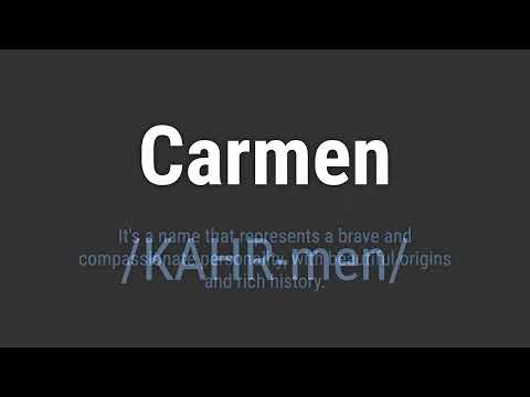 How to Pronounce Name Carmen (Correctly!)