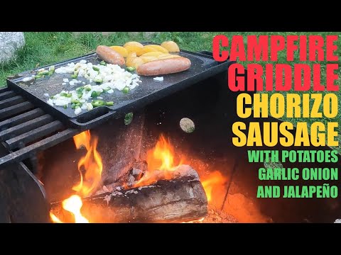 Easy Campfire Griddle Meal #campingrecipe #griddle #cooking #camping #campfirecooking #recipe #food