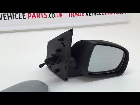 Fits Nissan Note 2006-2013 Door Wing Mirror Manual Primed Cover Driver Side video