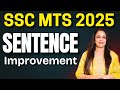 Sentence Improvement For SSC MTS 2025 English With Rani Ma Am