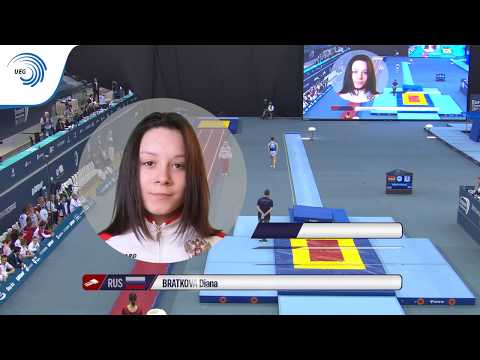 Diana BRATKOVA (RUS) - 2018 Tumbling junior European Champion